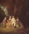 Pierrot contenido Jean Antoine Watteau clásico rococó